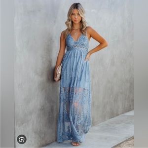 Vici Lace Maxi Dress (S)